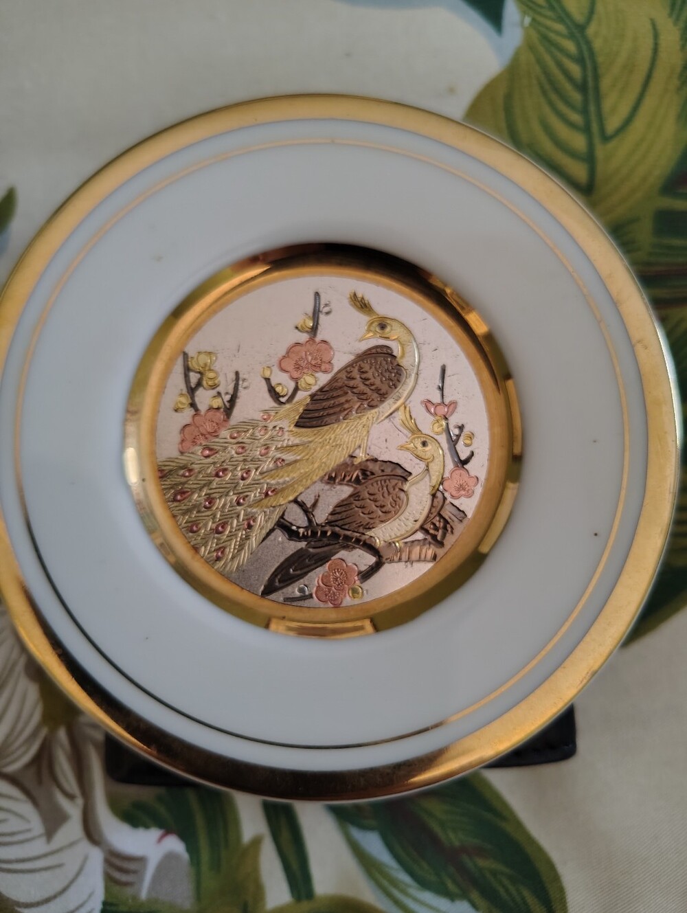 Vintage Japanese Chokin Miniture Plate